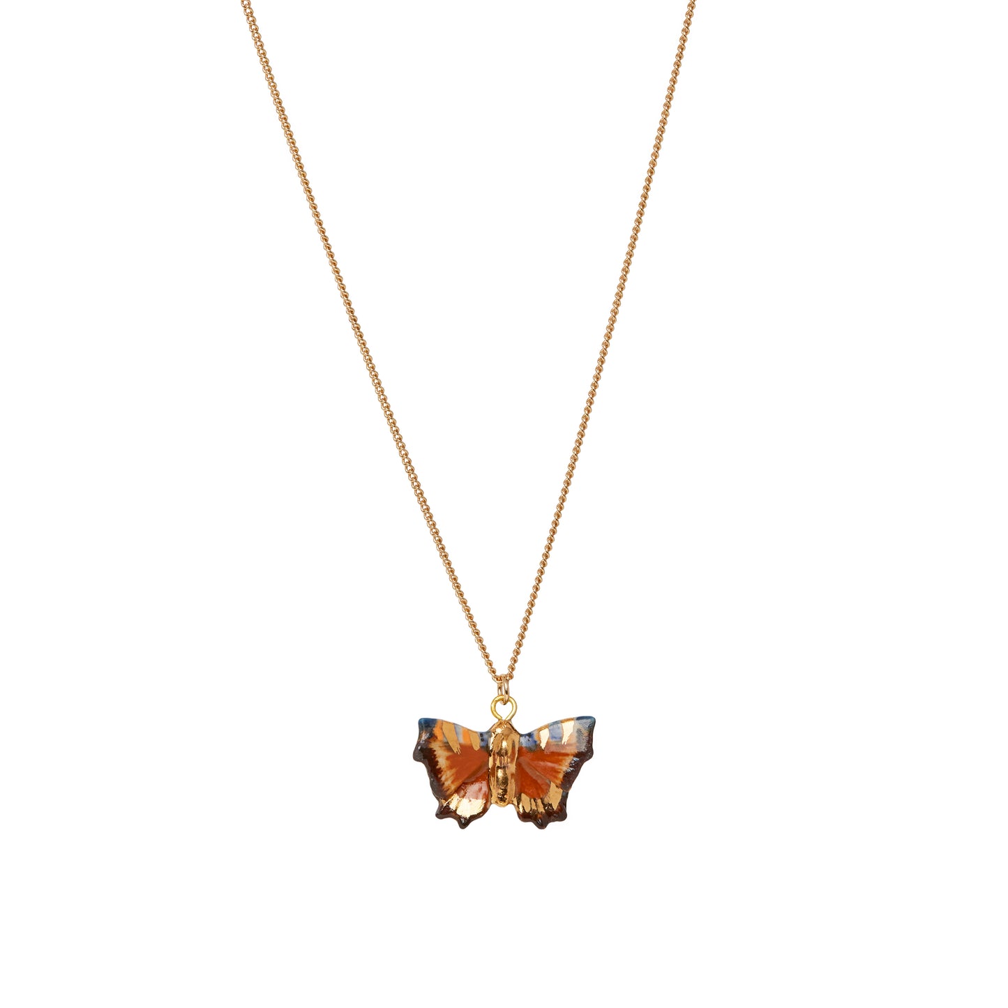 Tiny Golden Woodland Butterfly