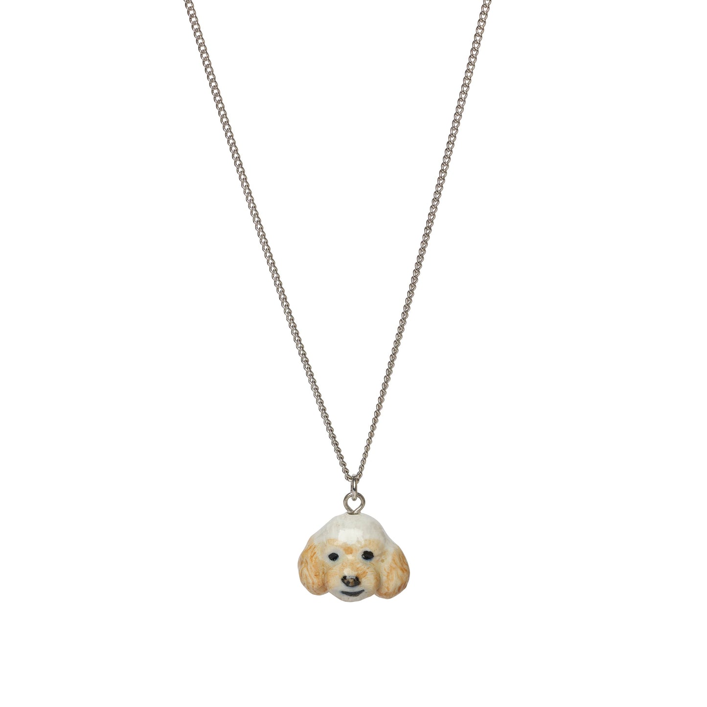 Beige Poodle Head Necklace