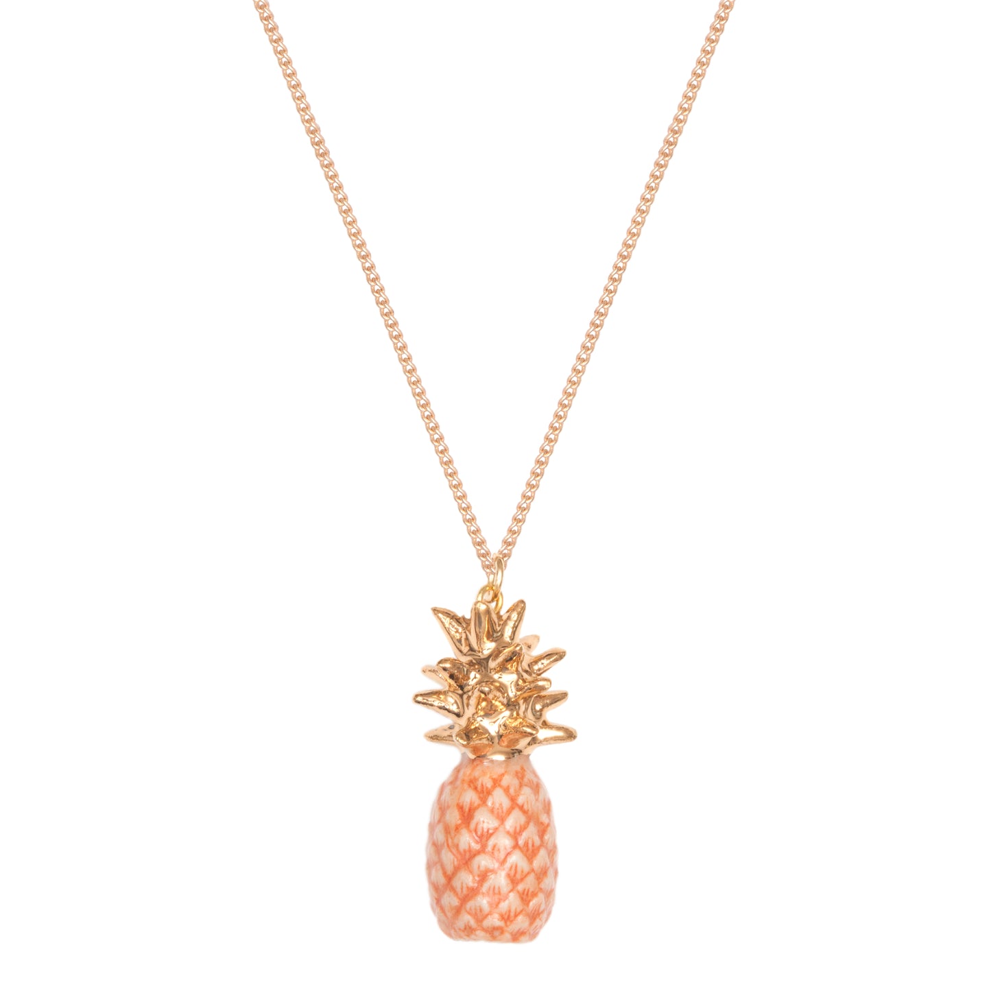 Peach Pineapple Necklace