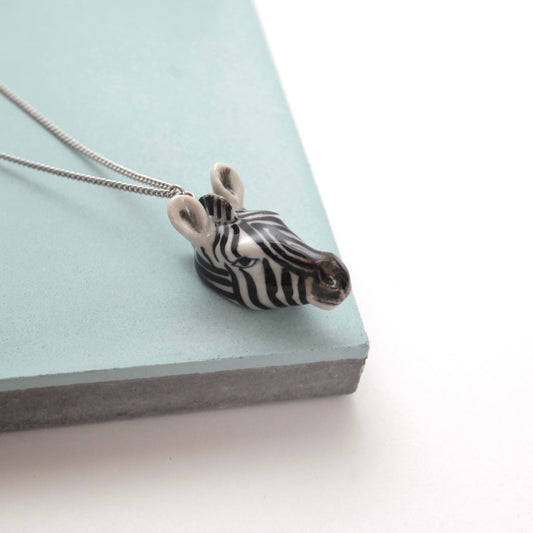 Collier tête de zèbre