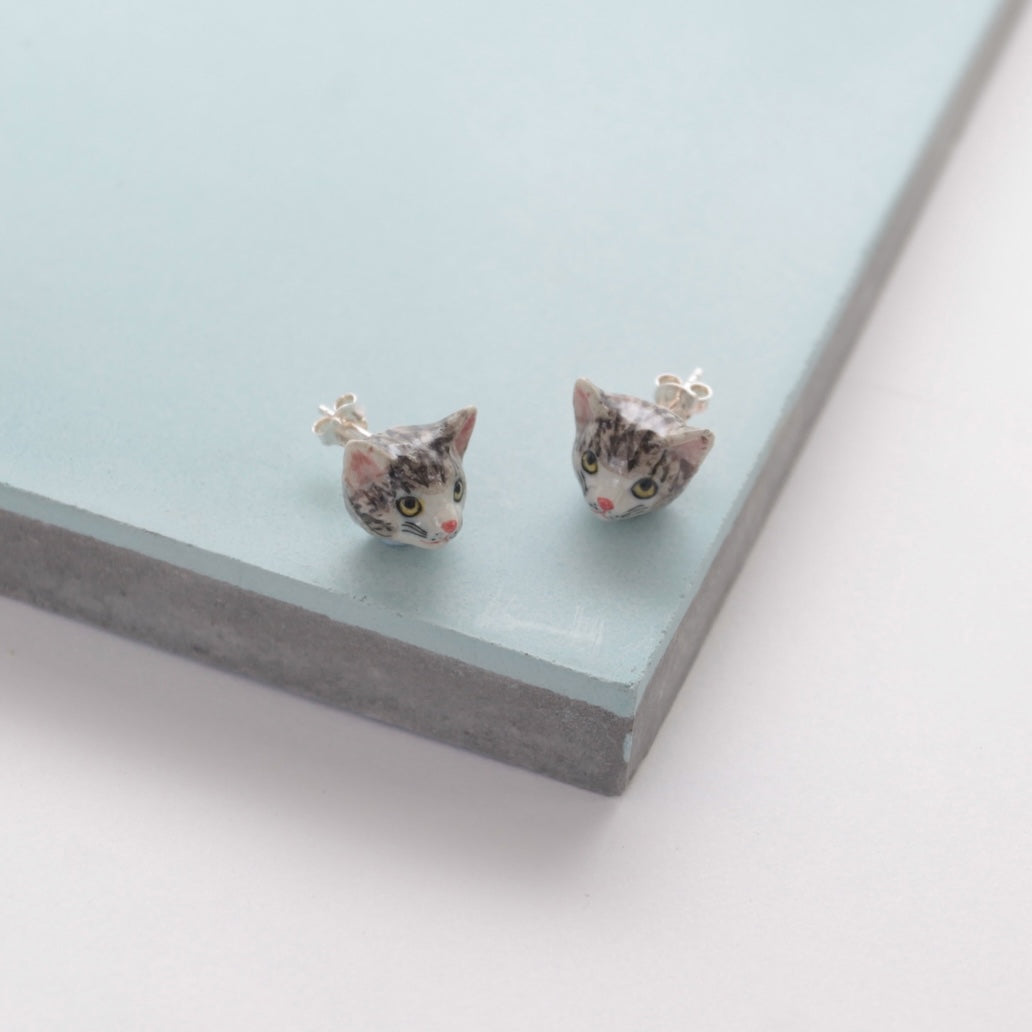 Tabby Cat Earrings