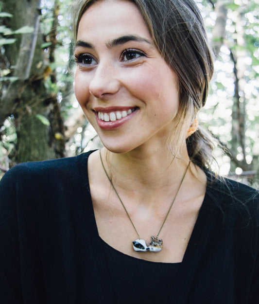 Collier Blaireau et Renard