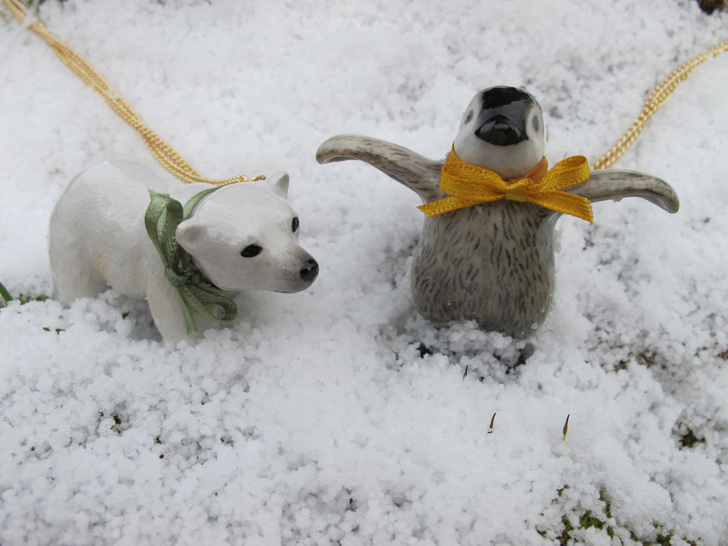 Walking Polar Bear Necklace