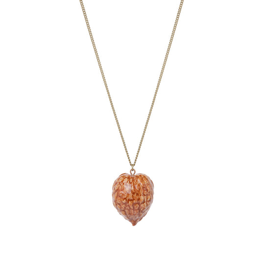 Collier Love Bugs en noyer