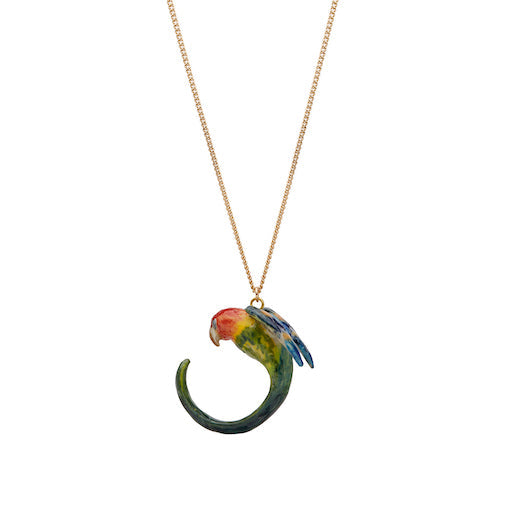 Perroquet lumineux avec collier de queue en boucle