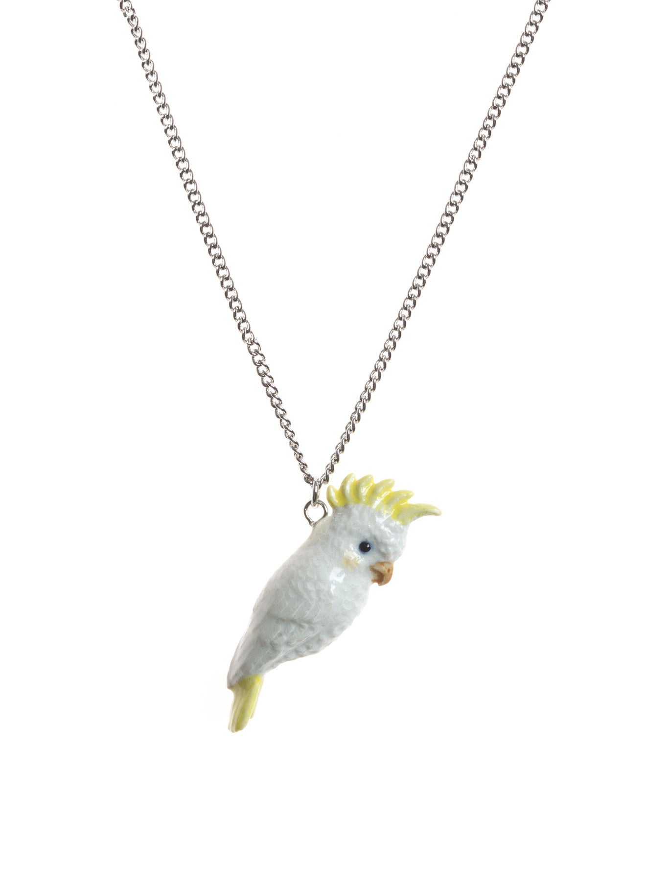 Collier cacatoès blanc