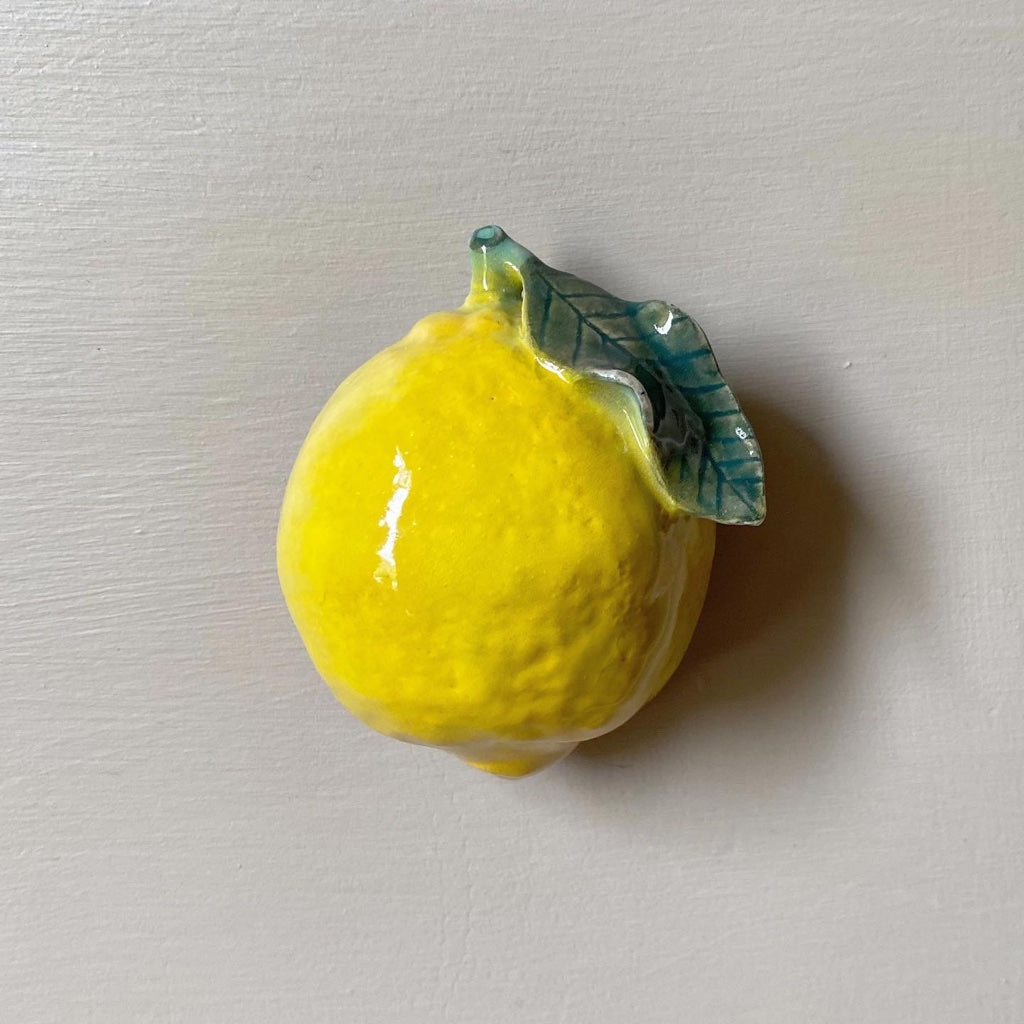 Poignée de porte citron