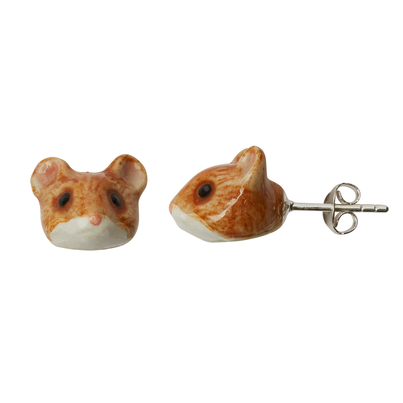 Boucles d'oreilles puces souris ballerine