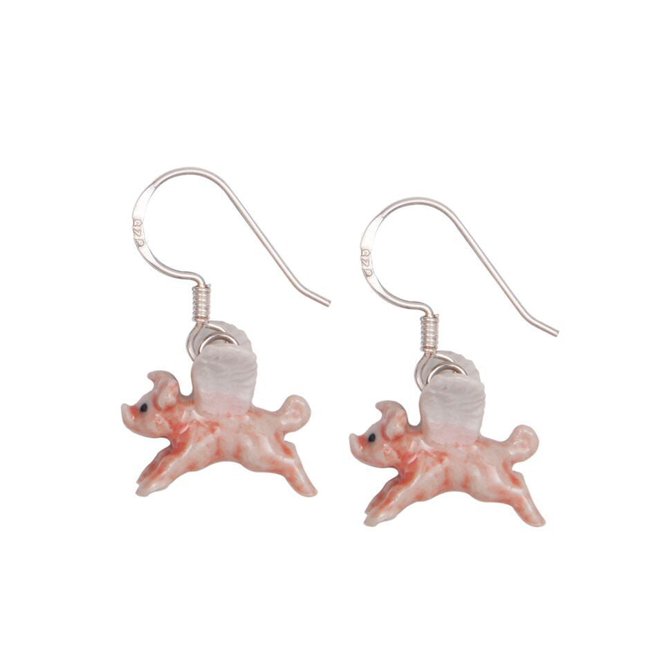 Boucles d’oreilles minuscules cochon volant