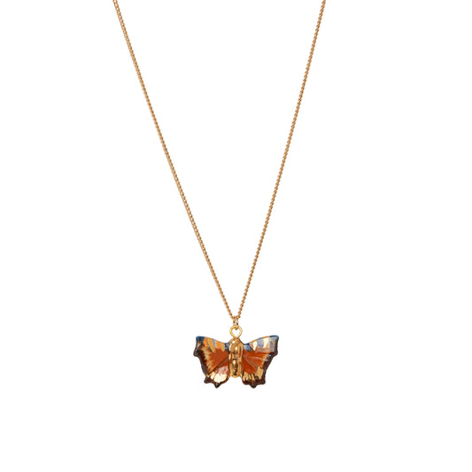 Tiny Golden Woodland Butterfly