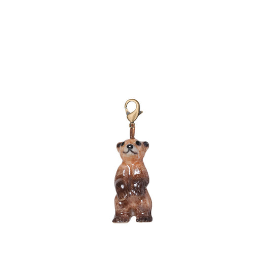 Tiny Brown Bear Charm