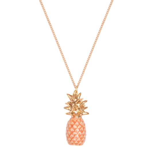 Peach Pineapple Necklace