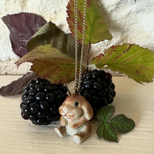 Chubby Cheeked Bunny Necklace