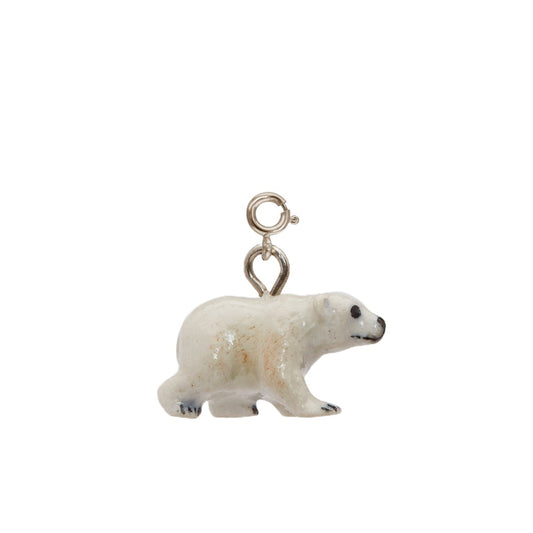 Tiny Walking Polar Bear Charm