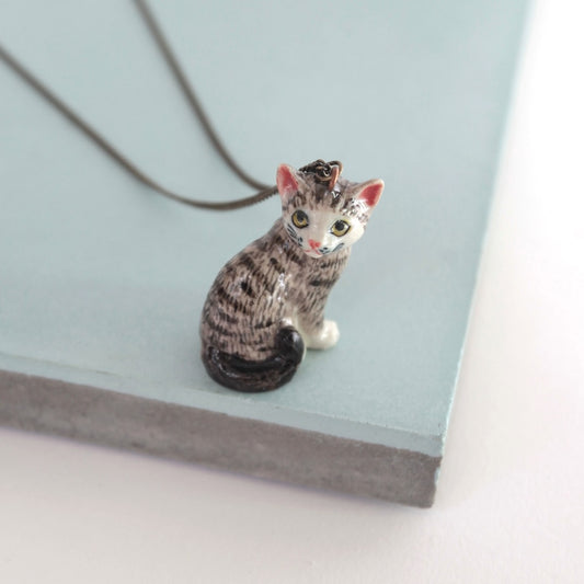 Tabby Cat Necklace