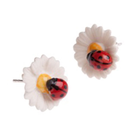 Boucles d'oreilles marguerite