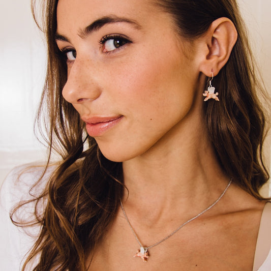Boucles d’oreilles minuscules cochon volant