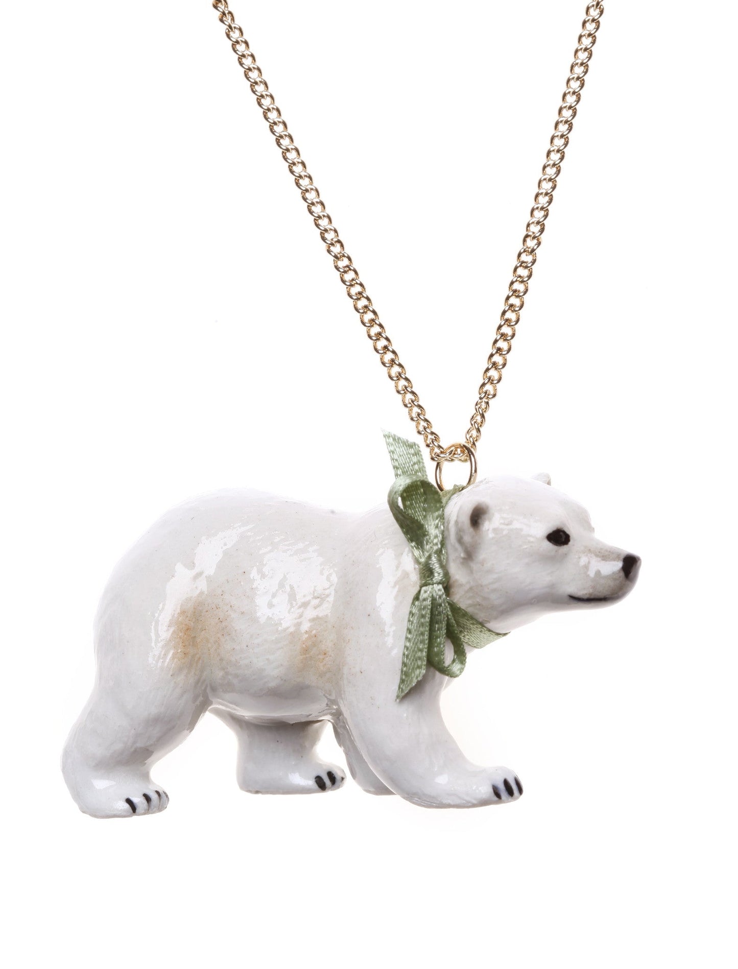 Walking Polar Bear Necklace