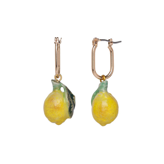 Boucles d'oreilles citron