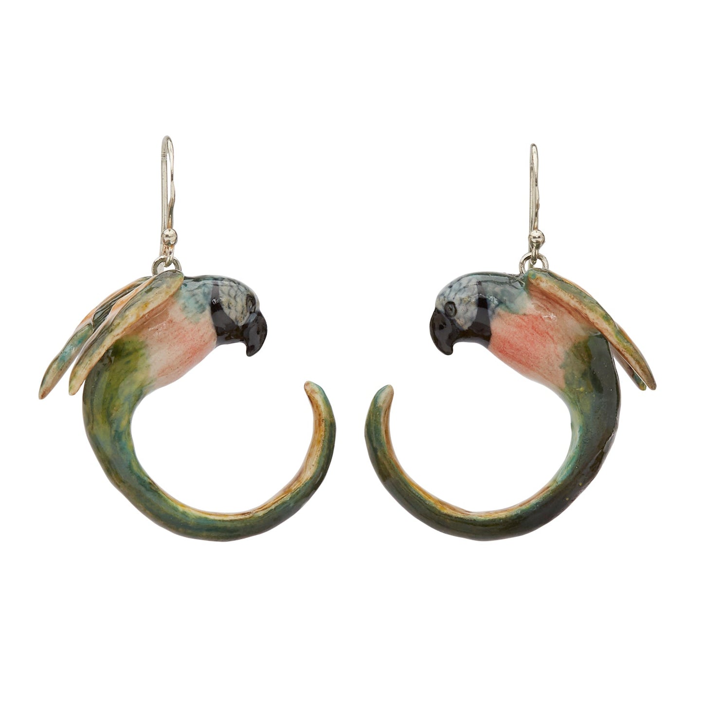 Boucles d'oreilles perroquet pastel
