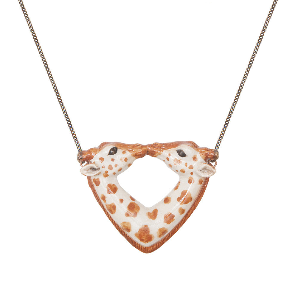 Kissing Giraffe Necklace