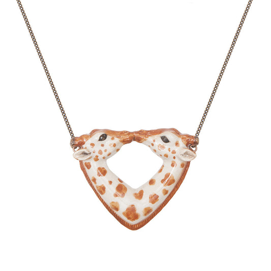 Kissing Giraffe Necklace