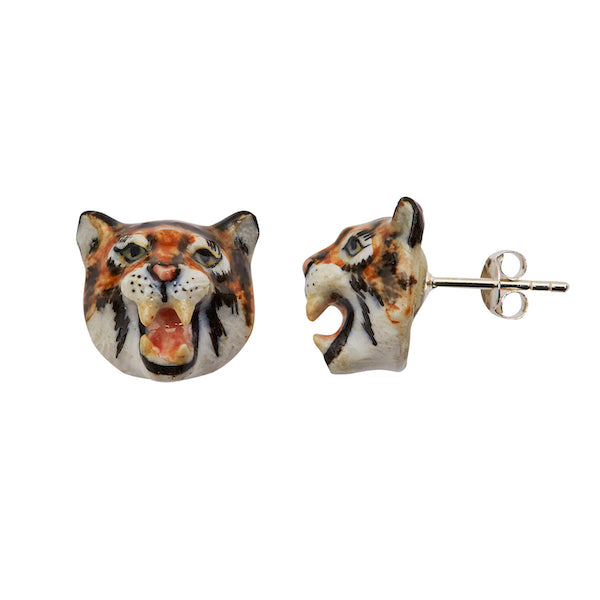 Boucles d'oreilles Tigre Rugissant