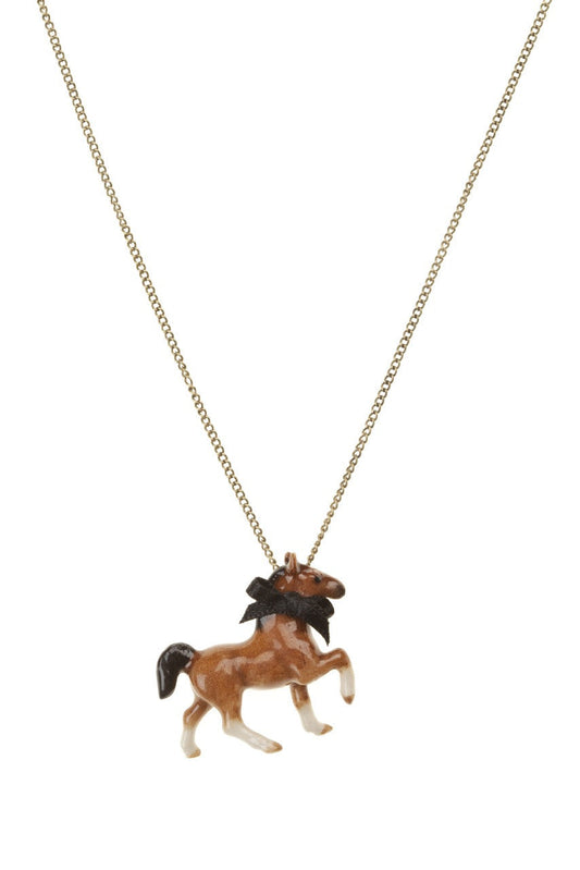 Brown Horse Necklace