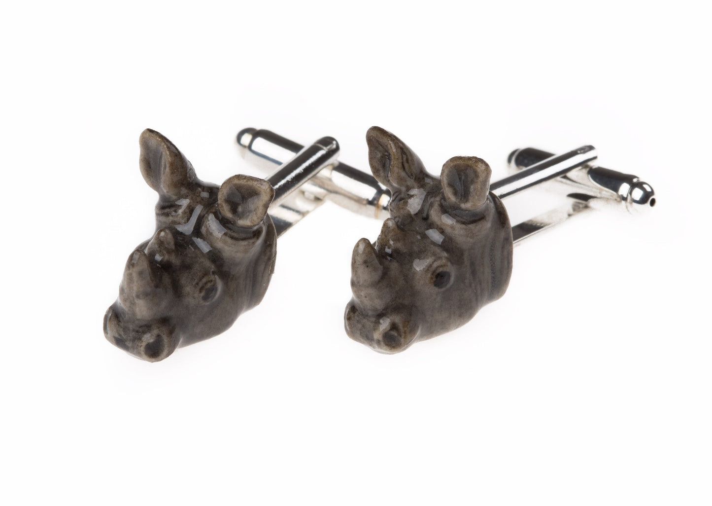 Boutons de manchette rhinocéros