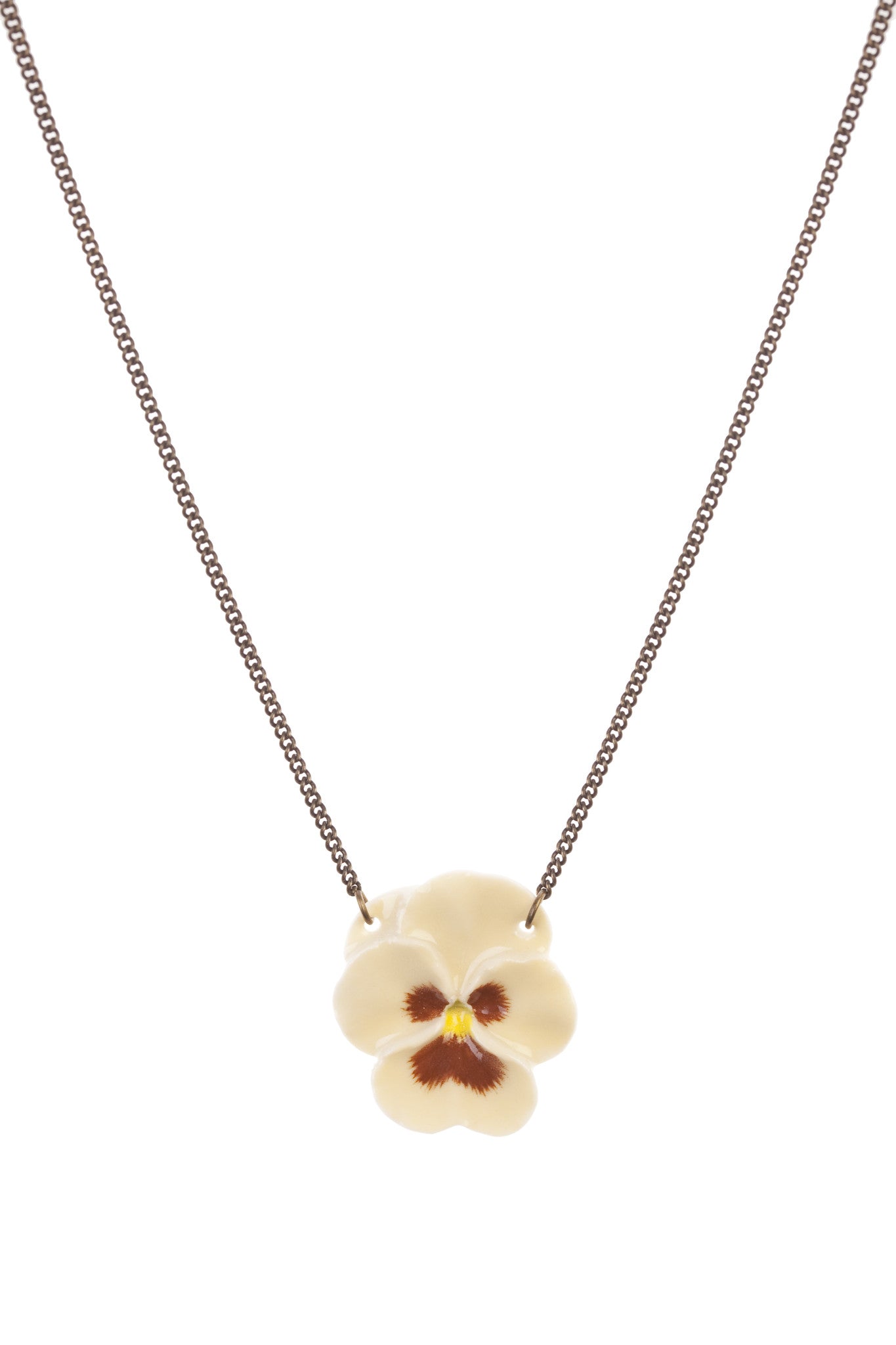 Collier de pensée jaune
