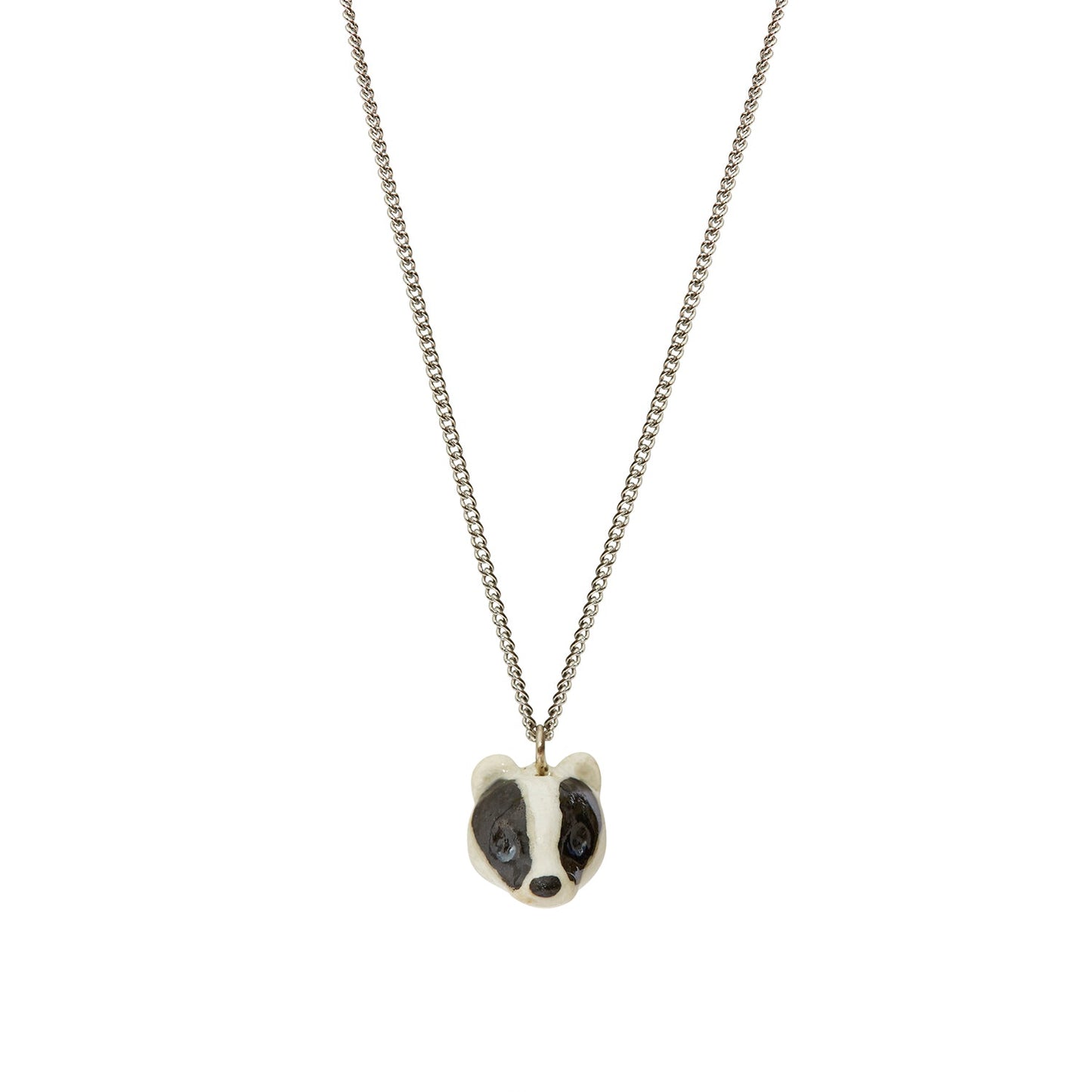 Collier tête de blaireau minuscule