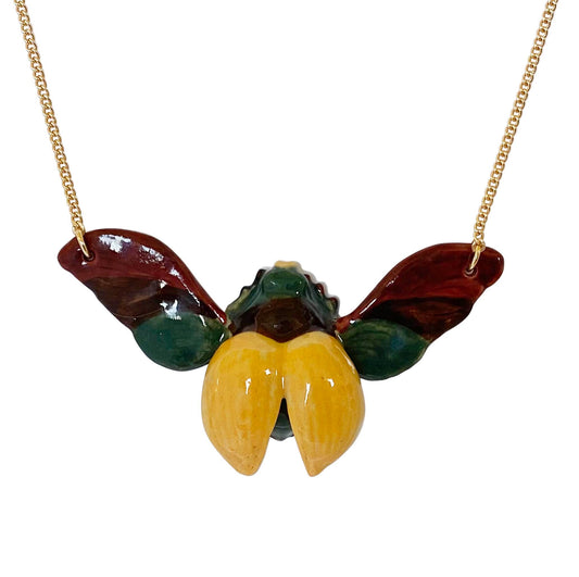 Soldes d'été - Collier Scarabée
