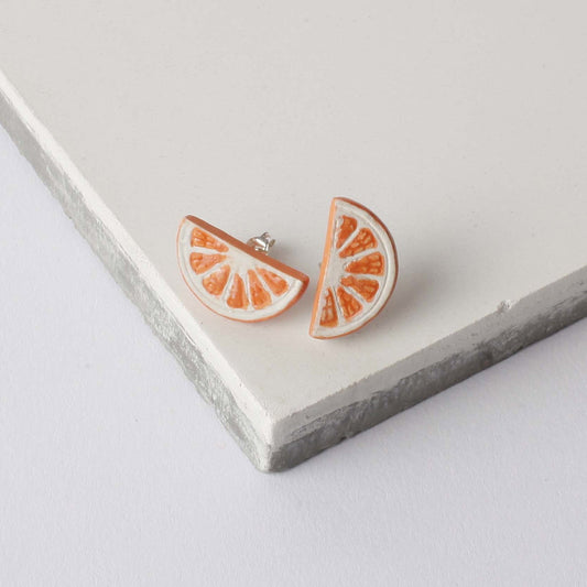 Orange Slice Earrings
