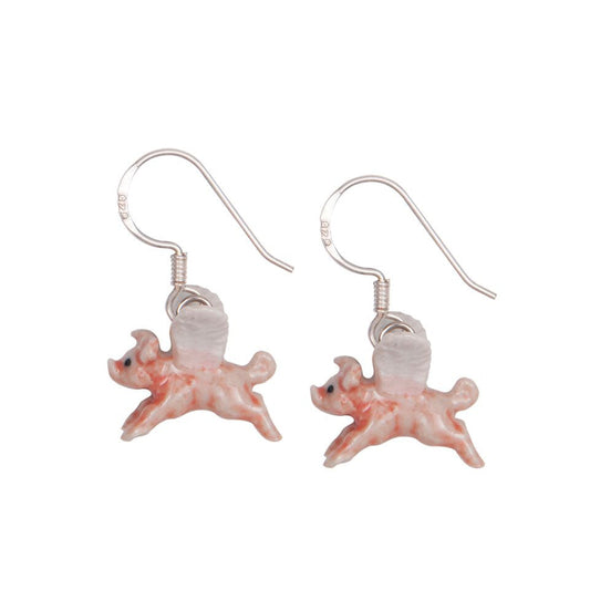 Boucles d’oreilles minuscules cochon volant