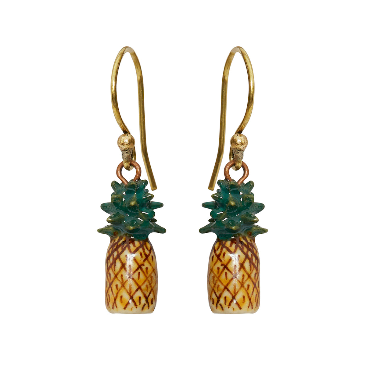Petites boucles d’oreilles crochet ananas