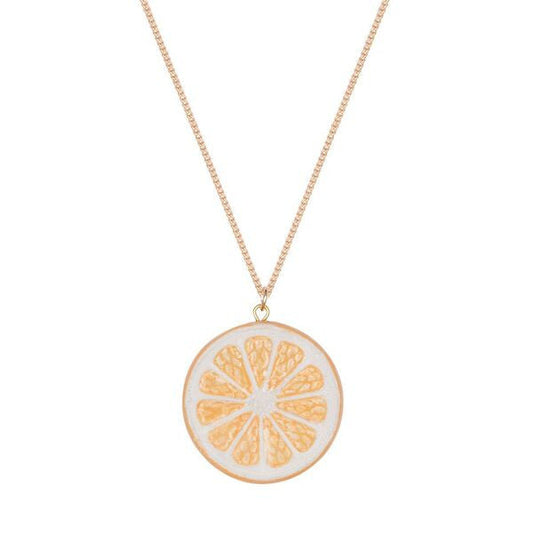 Lemon Citrus Slice Necklace
